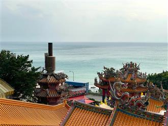 圖5、大里天公廟有自設環保金爐，春節期間紙錢焚燒量大時，亦配合集中燒措施。