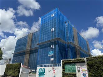 3、優良工地污染防制措施_結構體覆蓋防塵網、圍籬綠美化