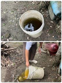 倒除積水容器