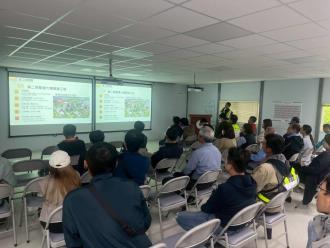 崇偉營造廖傳杰主任簡報優良營建工地智慧化管理相關作為