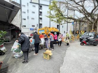定時定點收運垃圾示意圖