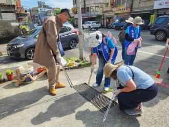 圖5.企業團體(宏泰人壽)撿拾水溝菸蒂