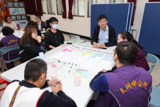 大同淨零轉型節能工作坊帶領議題桌長及大同鄉學員分享討論