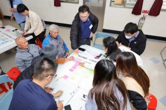 大同淨零轉型節能工作坊帶領議題桌長及大同鄉學員分享討論
