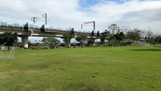 「冬山鄉鄉鎮公園」維護良好，綠意盎然