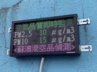 圖5. 4號碼頭作業區即時監測數值，提升監控效率（蘇澳港營運處於113年設置）