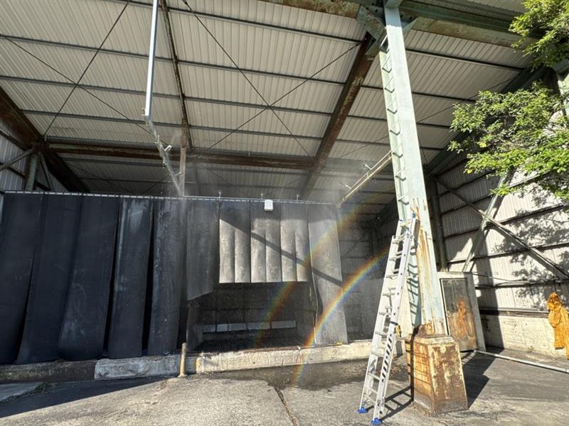 圖3.倘偵測數值超標時，將自動啟動灑水