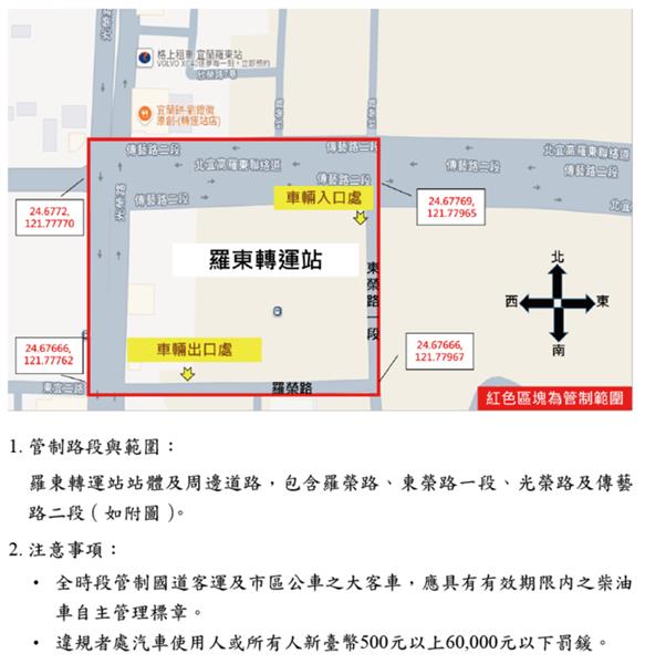 6.宜蘭縣羅東轉運站管制範圍與措施