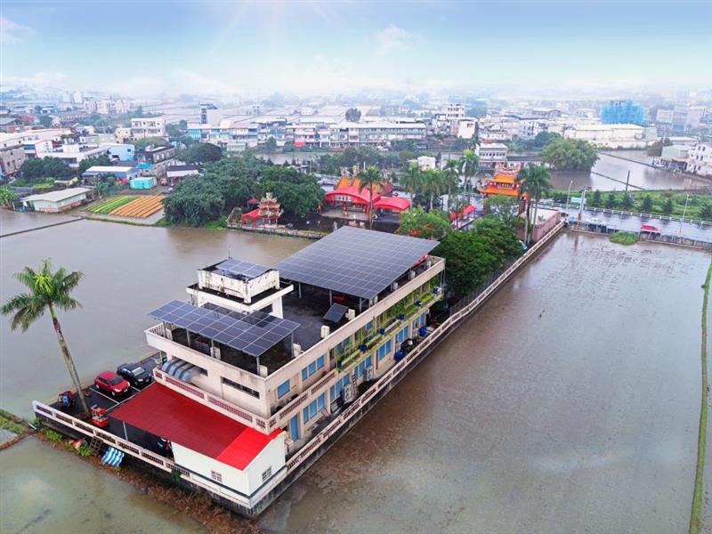 七張社區活動中心_推動低碳社區及公民電廠_空拍圖