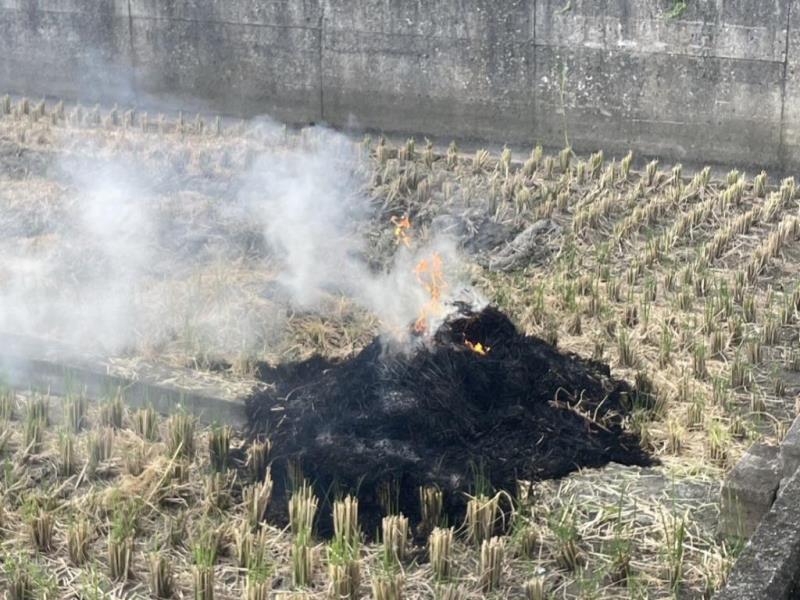 圖片說明：圖1. 露天燃燒將產生空污且有公共危險之虞
