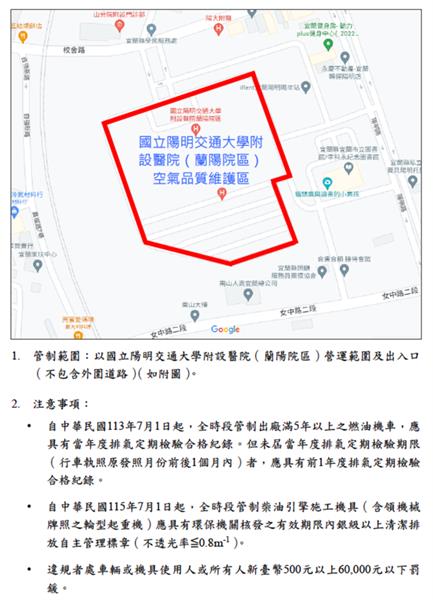 2.國立陽明交通大學附設醫院（蘭陽院區）管制範圍及措施
