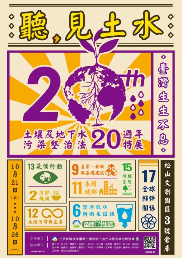 圖片說明：土污法20週年成果特展活動海報