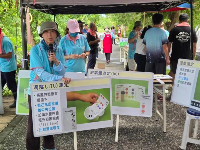 新群水巡隊水質檢驗講解及生活污水宣導